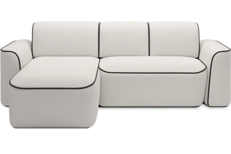 Ume 4-seters Sofa med Divan - Hvit - Møbler - Sofaer - Sofa med sjeselong