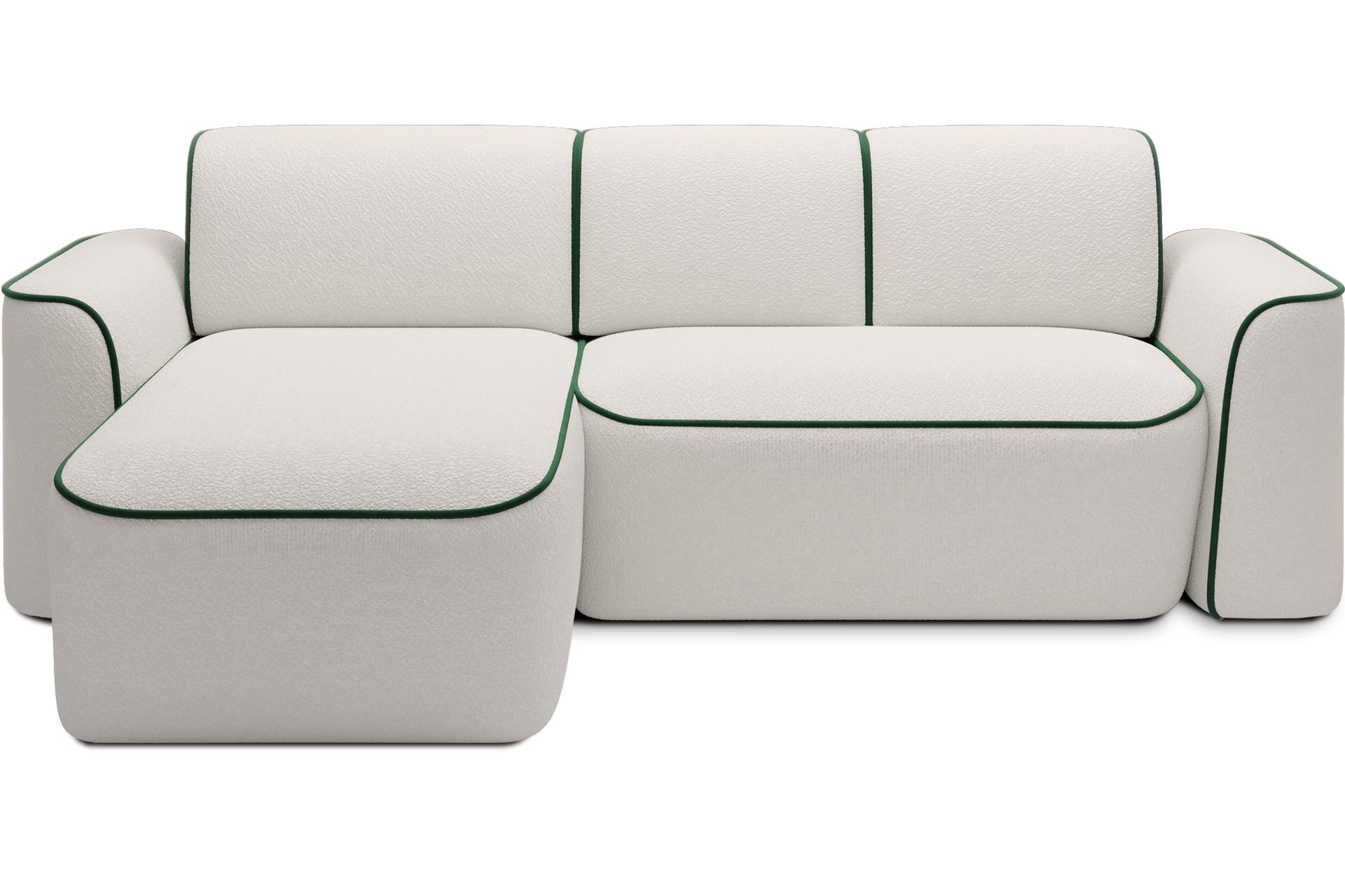 Ume 4-seters Sofa med Sjeselong - Hvit - Møbler - Sofaer - Sofa med sjeselong