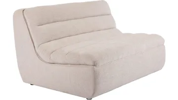 Valdoro 2-seters midtmodul i stoff 135 cm - Beige - Møbler - Sofaer - 2 seter sofa