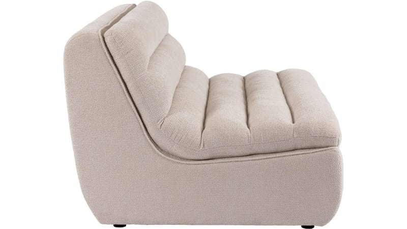 Valdoro 2-seters midtmodul i stoff 135 cm - Beige - Møbler - Sofaer - 2 seter sofa