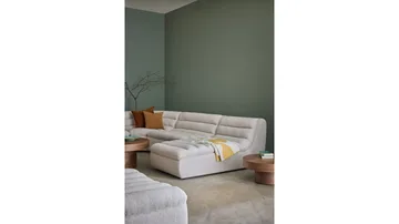 Valdoro sjeselong i stoff 168 cm - Beige - Møbler - Sofaer - Modulsofaer - Øvrige moduler for modulsofa