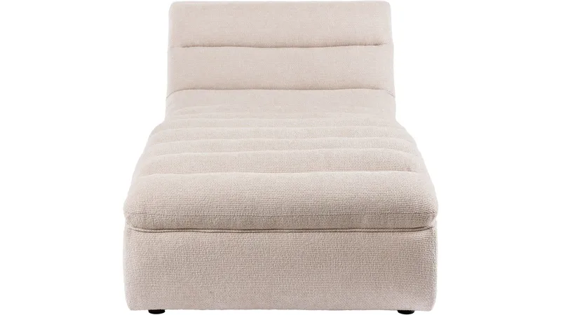 Valdoro sjeselong i stoff 168 cm - Beige - Møbler - Sofaer - Modulsofaer - Øvrige moduler for modulsofa