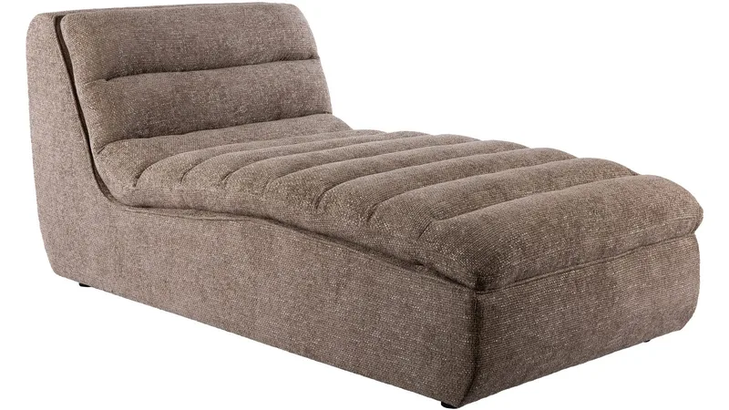 Valdoro sjeselong i stoff 168 cm, Mink