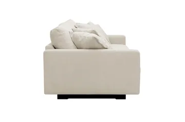Valencia ekstra dyp 3-seters sofa i chenille - Beige - Møbler - Sofaer - Sofa 3 seter
