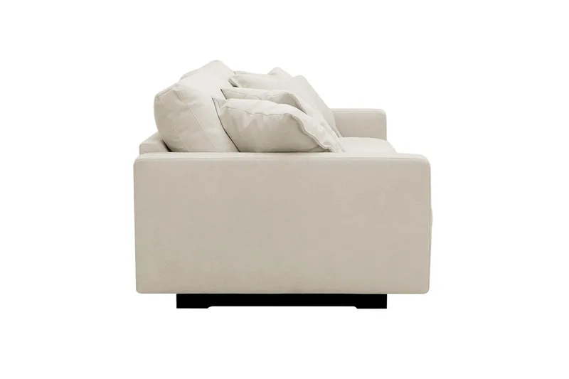 Valencia ekstra dyp 3-seters sofa i chenille - Beige - Møbler - Sofaer - Sofa 3 seter