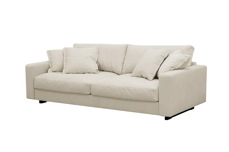 Valencia ekstra dyp 3-seters sofa i chenille - Beige - Møbler - Sofaer - Sofa 3 seter