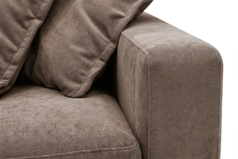 Valencia ekstra dyp 3-seters sofa i chenille - Mørkbrun - Møbler - Sofaer - Sofa 3 seter