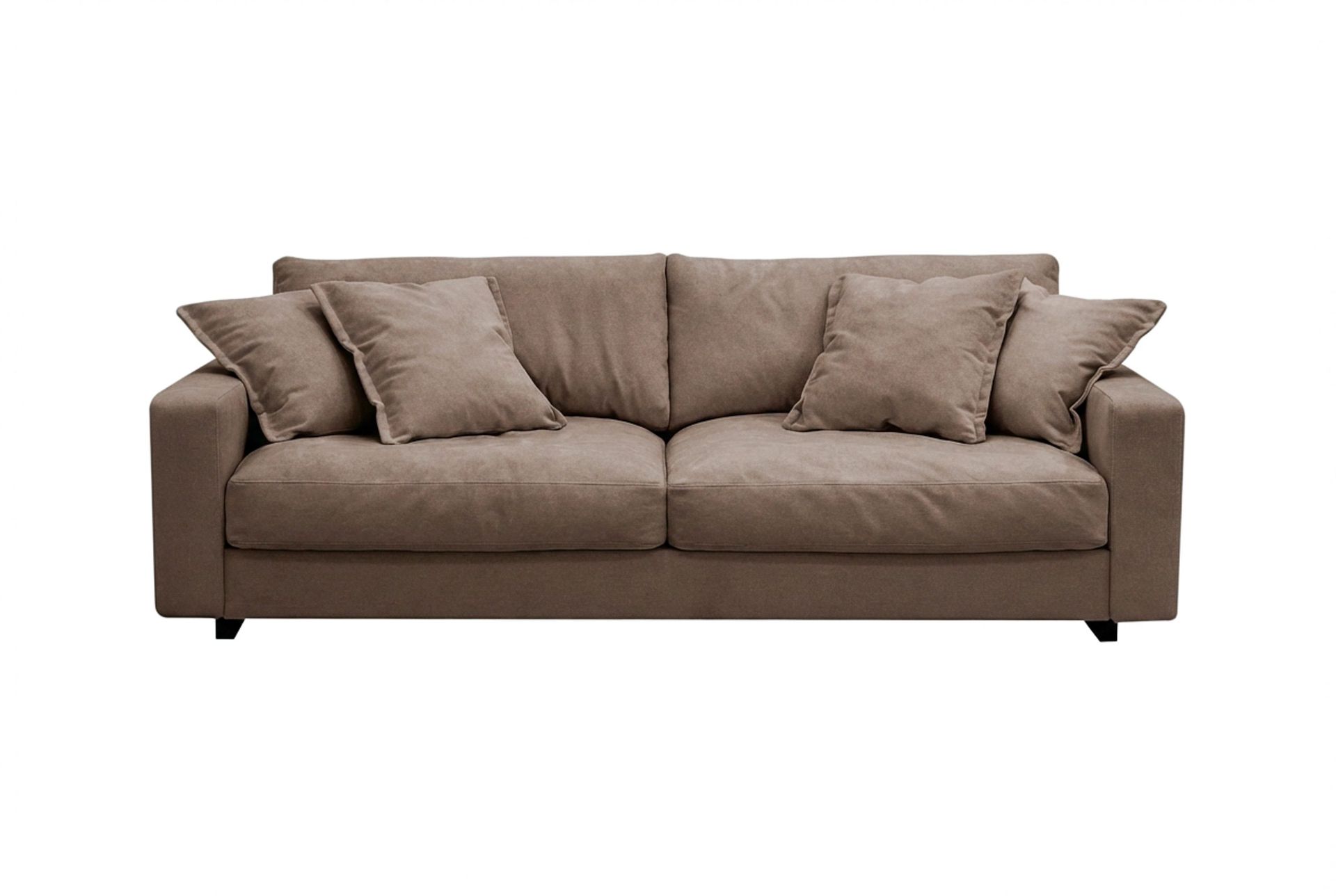 Valencia ekstra dyp 3-seters sofa i chenille - Mørkbrun