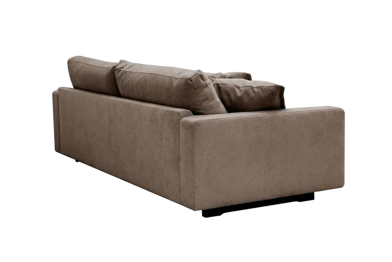 Valencia ekstra dyp 3-seters sofa i chenille - Mørkbrun - Møbler - Sofaer - Sofa 3 seter