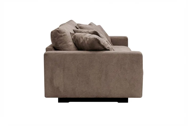 Valencia ekstra dyp 3-seters sofa i chenille - Mørkbrun - Møbler - Sofaer - Sofa 3 seter