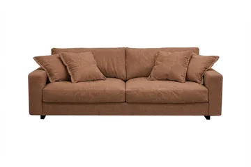 Valencia ekstra dyp 3-seters sofa i chenille - Rostbrun - Møbler - Sofaer - Sofa 3 seter