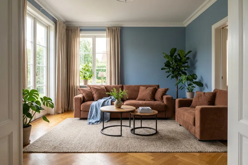 Valencia ekstra dyp 3-seters sofa i chenille - Rustrødbrun - Møbler - Sofaer - Sofa 3 seter