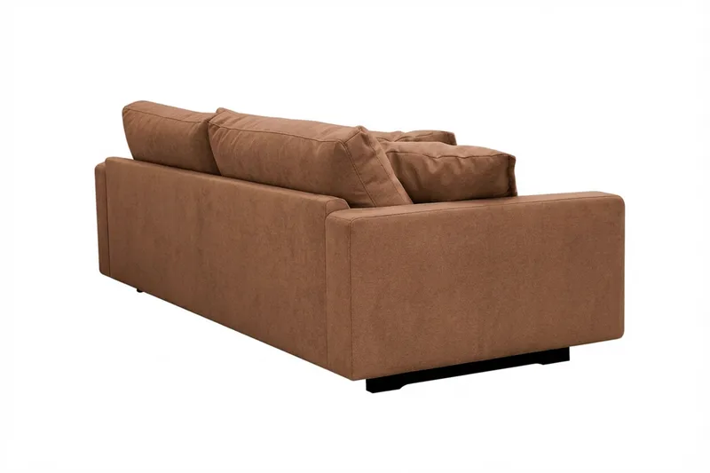 Valencia ekstra dyp 3-seters sofa i chenille - Rustrødbrun - Møbler - Sofaer - Sofa 3 seter