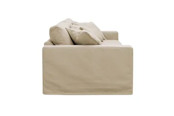 Valencia Ekstra dyp 3-seters sofa med avtakbart og vaskbart trekk - Beige - Møbler - Sofaer - Sofa 3 seter