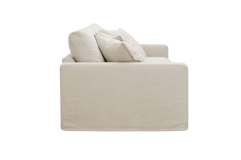 Valencia ekstra dyp 3-seters sofa med avtakbart og vaskbart trekk - Beige - Møbler - Sofaer - Sofa 3 seter
