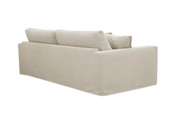Valencia ekstra dyp 3-seters sofa med avtakbart og vaskbart trekk - Beige - Møbler - Sofaer - Sofa 3 seter