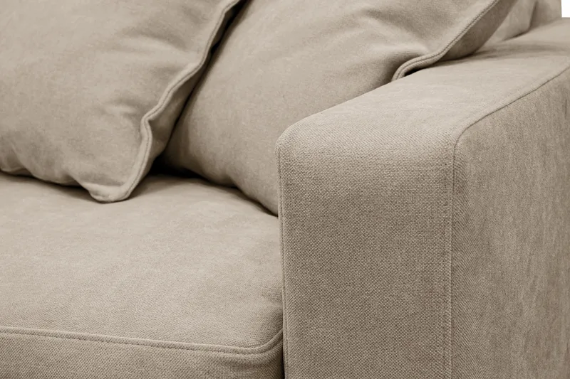 Valencia ekstra dyp 3-seters sofa med avtakbart og vaskbart trekk - Brun - Møbler - Sofaer - Sofa 3 seter