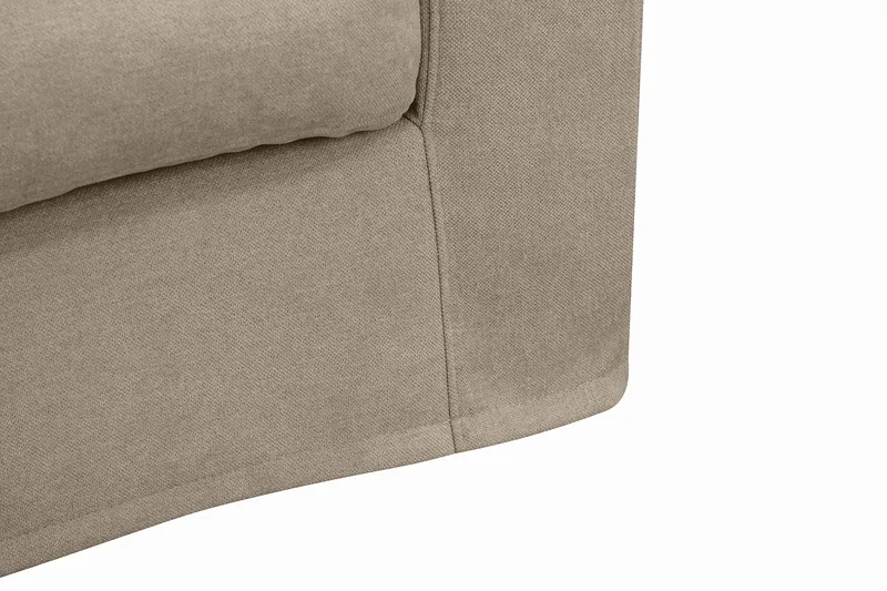 Valencia ekstra dyp 3-seters sofa med avtakbart og vaskbart trekk - Brun - Møbler - Sofaer - Sofa 3 seter