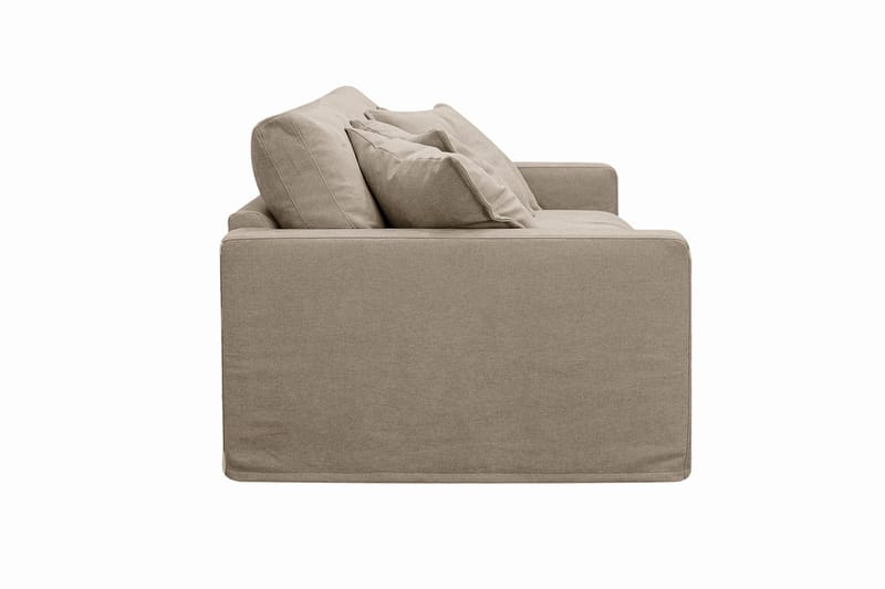 Valencia ekstra dyp 3-seters sofa med avtakbart og vaskbart trekk - Brun - Møbler - Sofaer - Sofa 3 seter