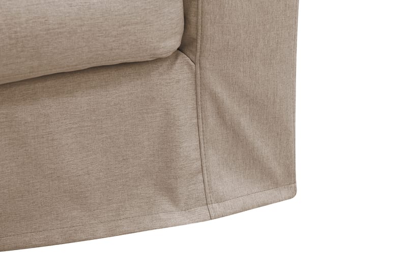 Valencia Ekstra dyp 3-seters sofa med avtakbart og vaskbart trekk - Lysebrun - Møbler - Sofaer - Sofa 3 seter