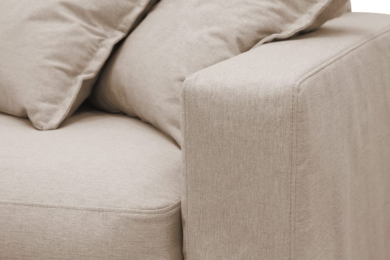 Valencia Ekstra dyp 3-seters sofa med avtakbart og vaskbart trekk - Lysebrun - Møbler - Sofaer - Sofa 3 seter