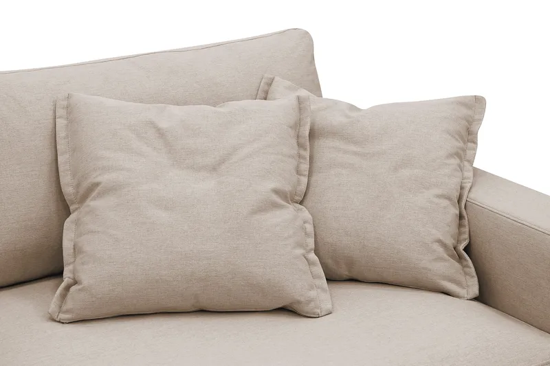 Valencia Ekstra dyp 3-seters sofa med avtakbart og vaskbart trekk - Lysebrun - Møbler - Sofaer - Sofa 3 seter