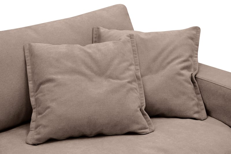 Valencia Ekstra dyp 3-seters sofa med avtakbart og vaskbart trekk - Mørkebrun - Møbler - Sofaer - Sofa 3 seter