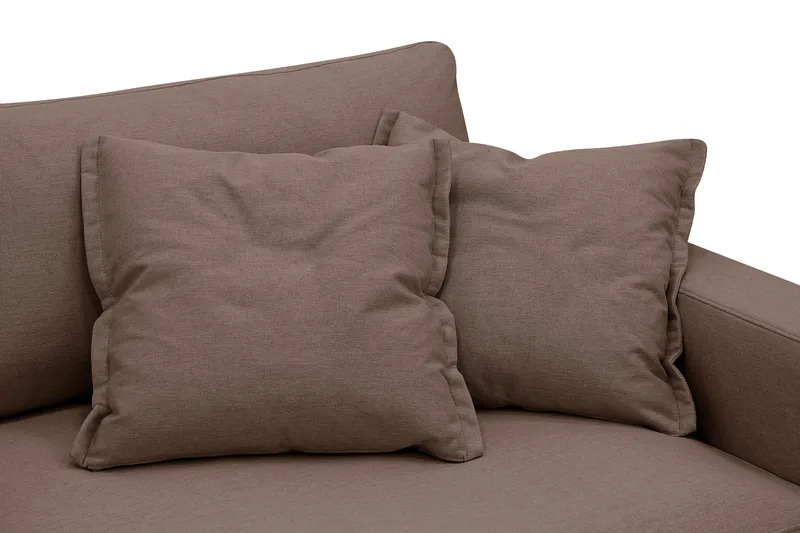 Valencia Ekstra dyp 3-seters sofa med avtakbart og vaskbart trekk - Mørkebrun - Møbler - Sofaer - Sofa 3 seter