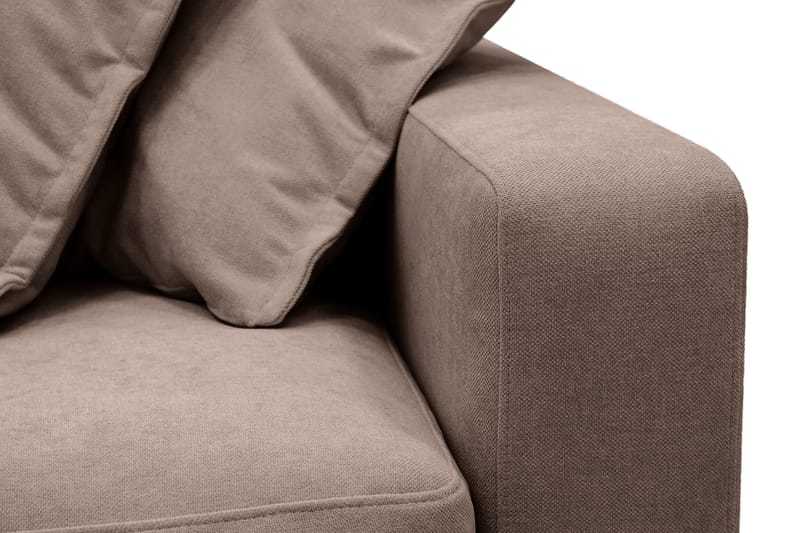 Valencia Ekstra dyp 3-seters sofa med avtakbart og vaskbart trekk - Mørkebrun - Møbler - Sofaer - Sofa 3 seter