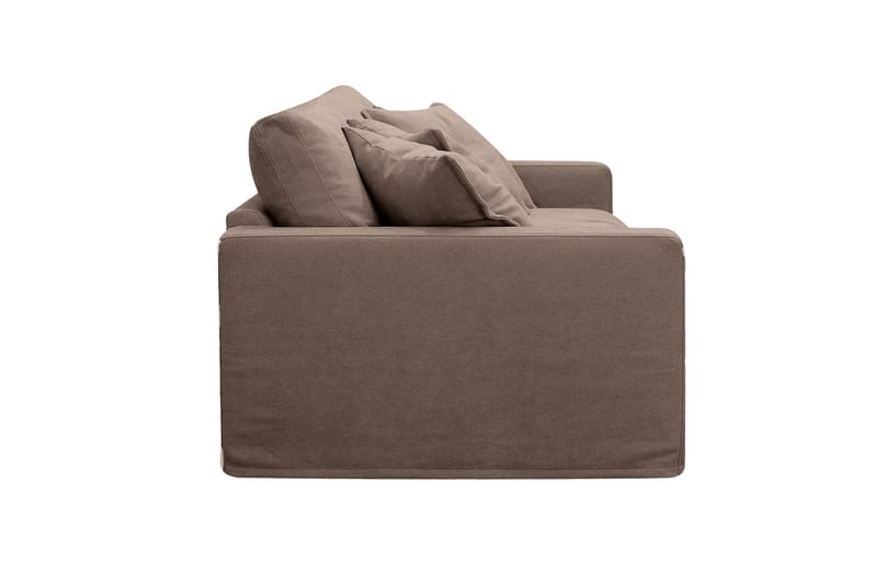 Valencia Ekstra dyp 3-seters sofa med avtakbart og vaskbart trekk - Mørkebrun - Møbler - Sofaer - Sofa 3 seter