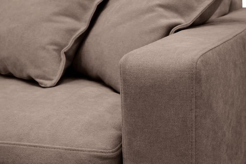 Valencia Ekstra dyp 3-seters sofa med avtakbart og vaskbart trekk - Mørkebrun - Møbler - Sofaer - Sofa 3 seter