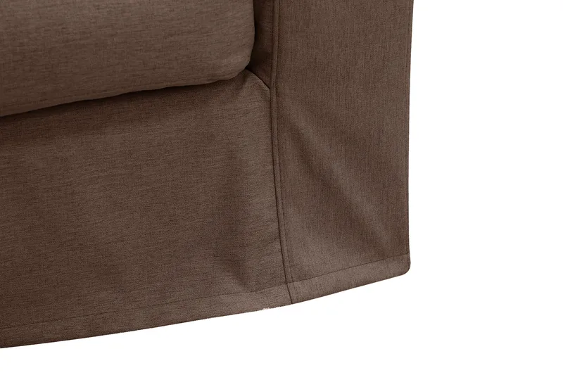 Valencia Ekstra dyp 3-seters sofa med avtakbart og vaskbart trekk - Mørkebrun - Møbler - Sofaer - Sofa 3 seter