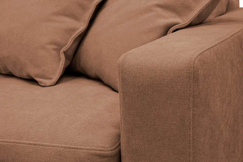 Valencia Ekstra dyp 3-seters sofa med avtakbart og vaskbart trekk - Rustbrun - Møbler - Sofaer - Sofa 3 seter