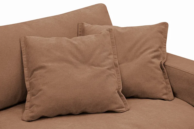 Valencia Ekstra dyp 3-seters sofa med avtakbart og vaskbart trekk - Rustbrun - Møbler - Sofaer - Sofa 3 seter