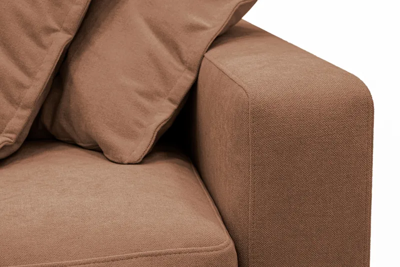 Valencia Ekstra dyp 3-seters sofa med avtakbart og vaskbart trekk - Rustbrun - Møbler - Sofaer - Sofa 3 seter