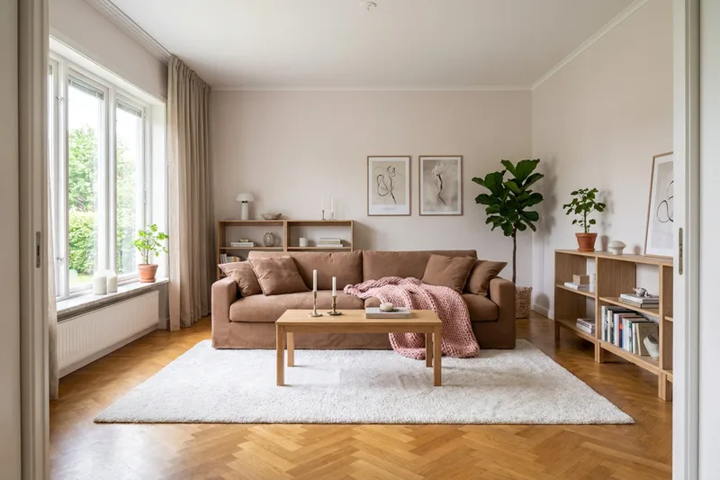 Valencia ekstra dyp 4-seters sofa - Rustbrun - Møbler - Sofaer - 4 seter sofa