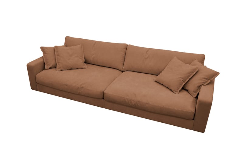 Valencia Ekstra Dyp 4-seters sofa - Rustrødbrun - Møbler - Sofaer - 4 seter sofa