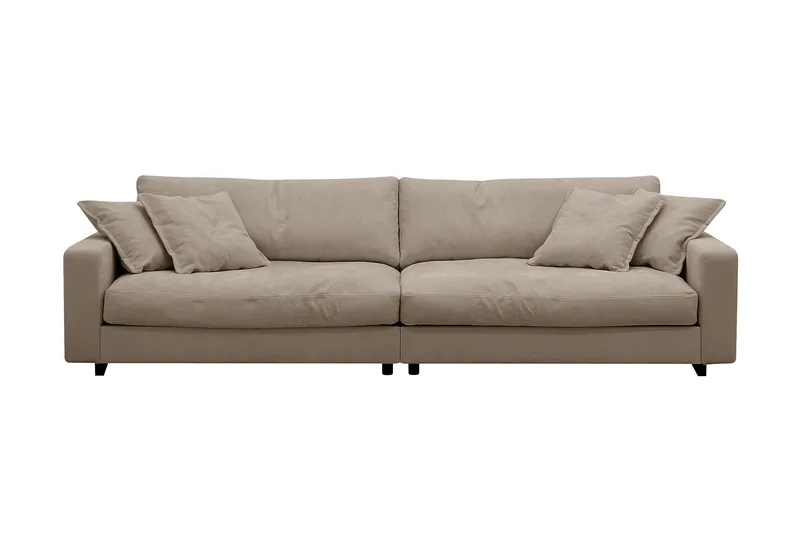 Valencia Extra Dyp 4-seter Sofa i Chenille, Brun