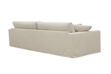 Valencia Extra Dyp 4-seter Sofa i Chenille med Løst Trekk - Beige - Møbler - Sofaer - 4 seter sofa