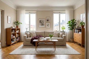 Valencia Extra Dyp 4-seter Sofa i Chenille med Løst Trekk - Beige - Møbler - Sofaer - 4 seter sofa