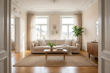 Valencia Extra Dyp 4-seter Sofa i Manchesterstoff - Offwhite - Møbler - Sofaer - 4 seter sofa