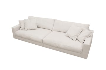 Valencia Extra Dyp 4-seter Sofa i Manchesterstoff - Offwhite - Møbler - Sofaer - 4 seter sofa