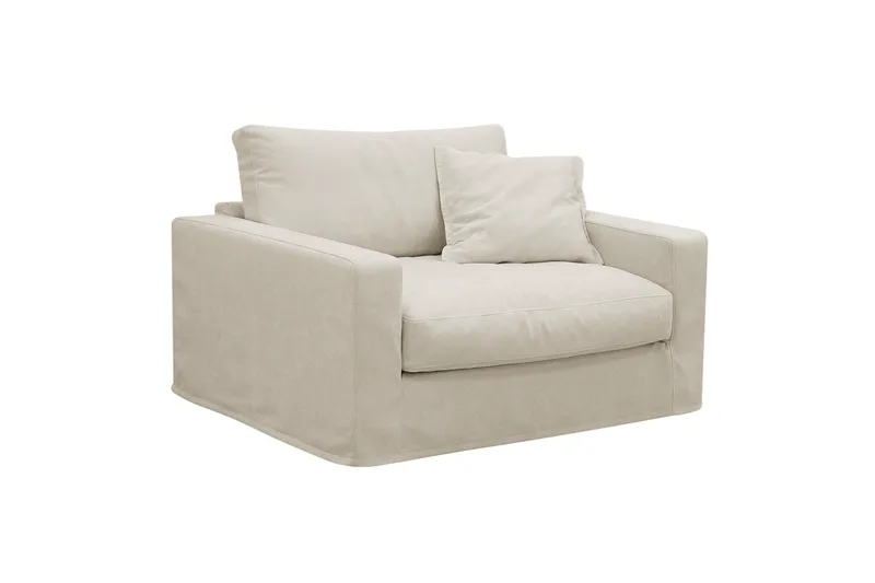 Valencia Extra Dyp 5-seters sofa + lenestol med avtakbart og vaskbart trekk - Beige - Møbler - Sofaer - Sofagrupper