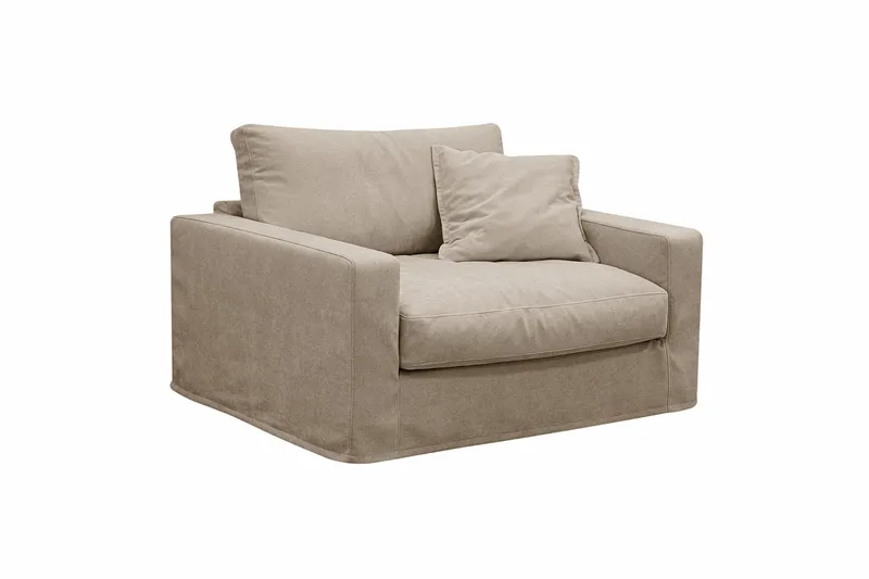 Valencia Extra Dyp 5-seters sofa + lenestol med avtakbart og vaskbart trekk - Brun - Møbler - Sofaer - Sofagrupper