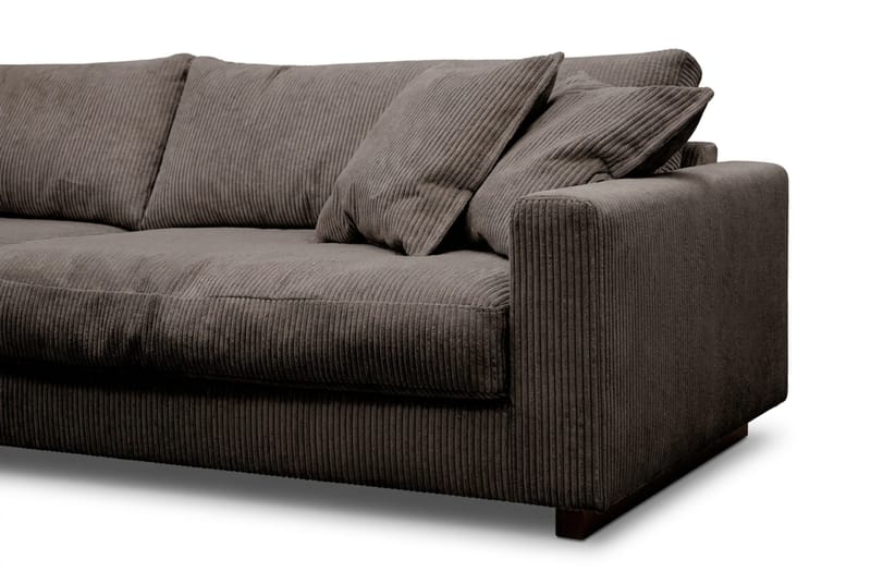 Valencia Sofagruppe Ekstra Dyp 3,5-seters Sofa + Fotskammel - Taupe - Møbler - Sofaer - Sofagrupper