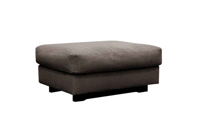 Valencia sofagruppe ekstra dyp 3-seters sofa + fotskammel - Brun - Møbler - Sofaer - Hjørnesofa