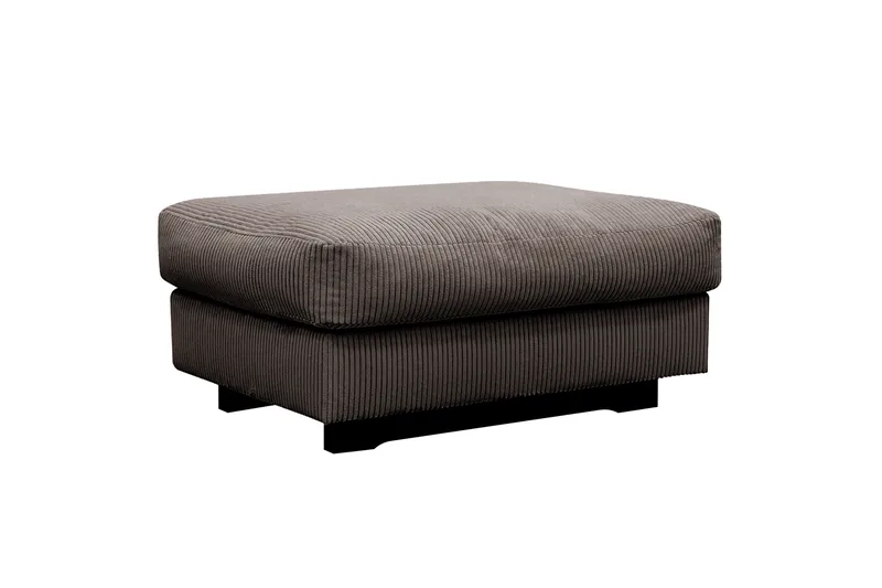 Valencia sofagruppe ekstra dyp 3-seters sofa + fotskammel - Brun - Møbler - Sofaer - Hjørnesofa