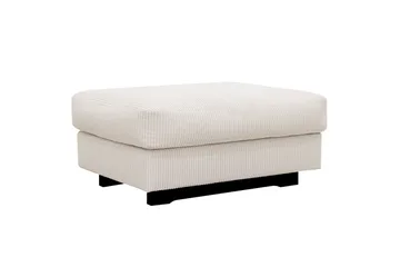 Valencia sofagruppe ekstra dyp 3-seters sofa + fotskammel - Offwhite - Møbler - Sofaer - Hjørnesofa
