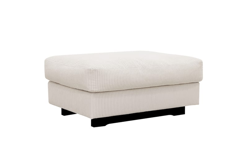 Valencia sofagruppe ekstra dyp 3-seters sofa + fotskammel - Offwhite - Møbler - Sofaer - Hjørnesofa