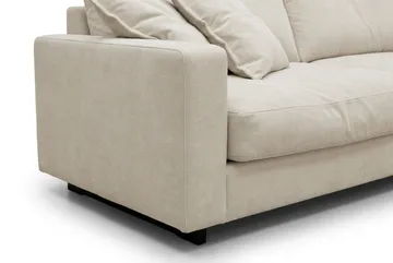 Valencia Sofagruppe Ekstra Dyp 4-seters Sjeselong Høyre + Fotskammel - Beige - Møbler - Sofaer - Sofagrupper